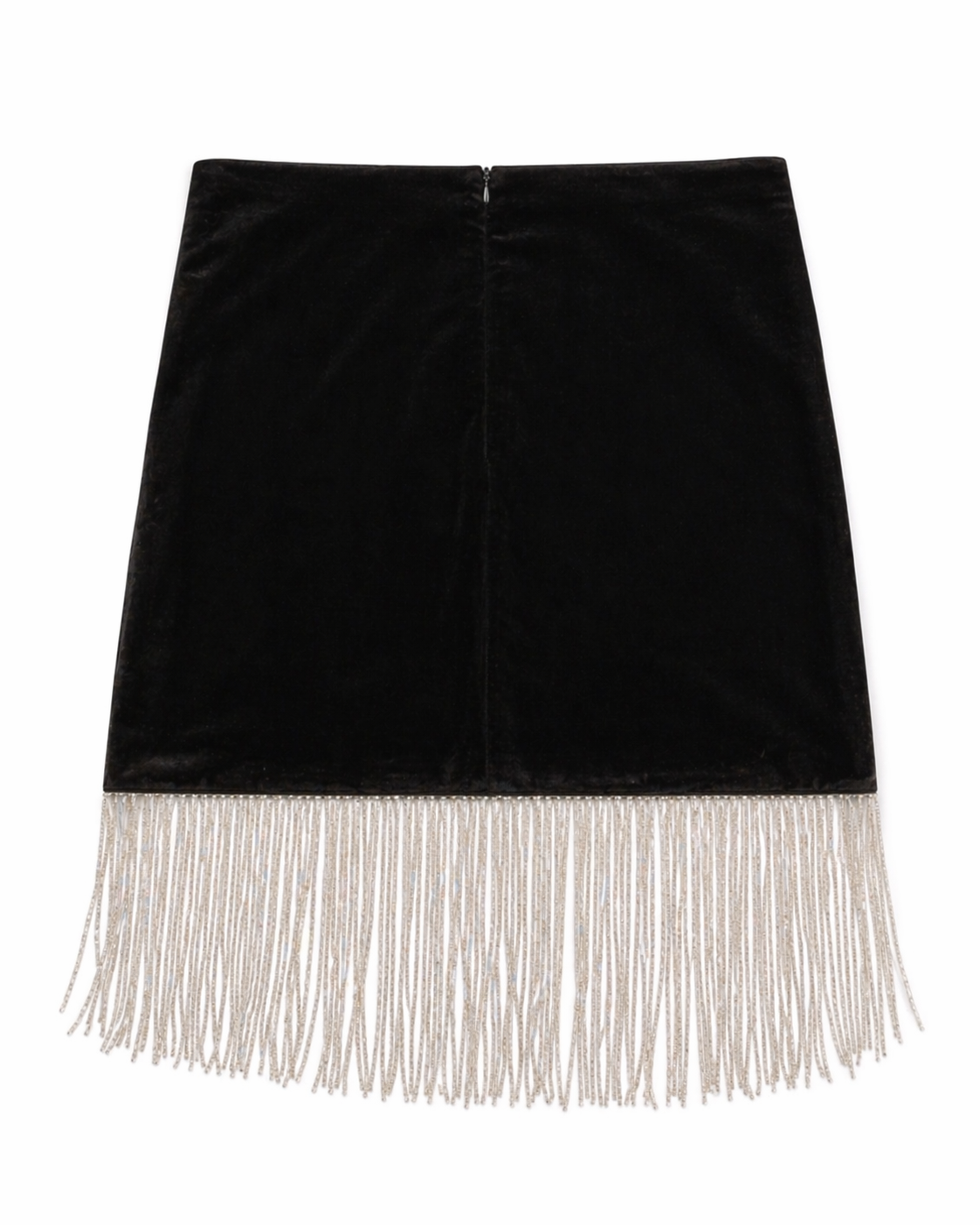 Midnight Mosaic Fringe Skirt