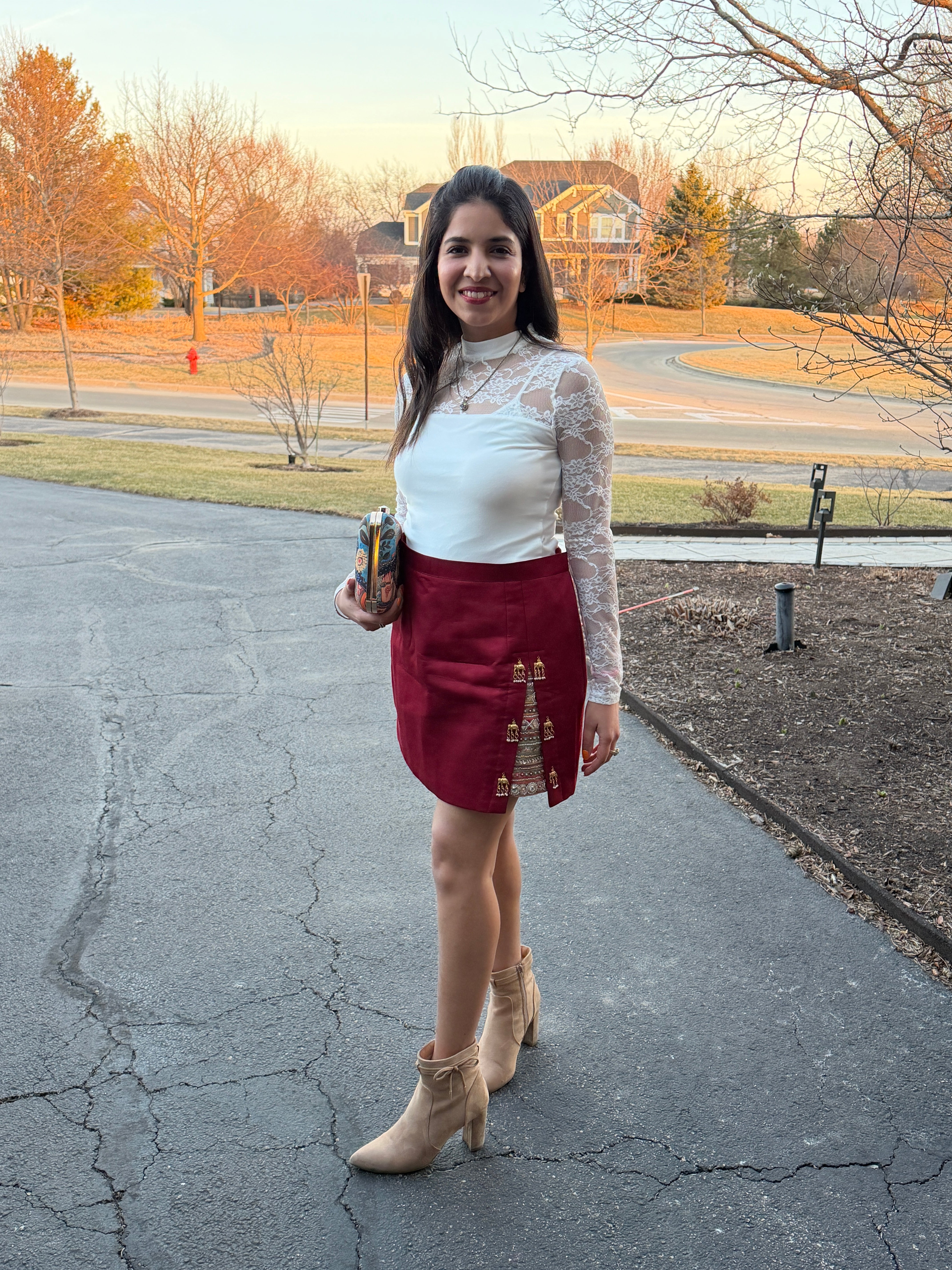 Skirt with a twist