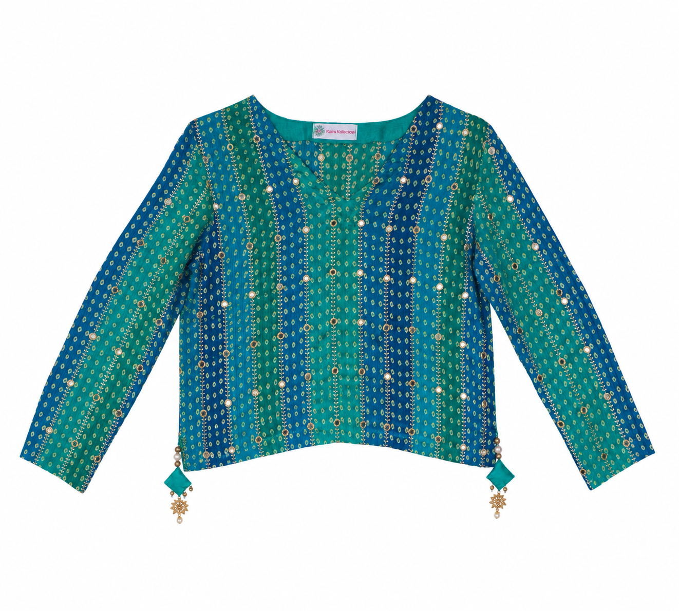 Bandhani Baby Kurti