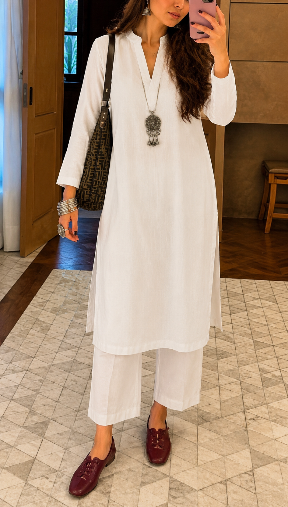 Ivory Kurta Set