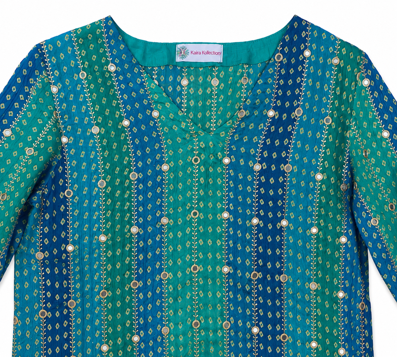 Bandhani Baby Kurti