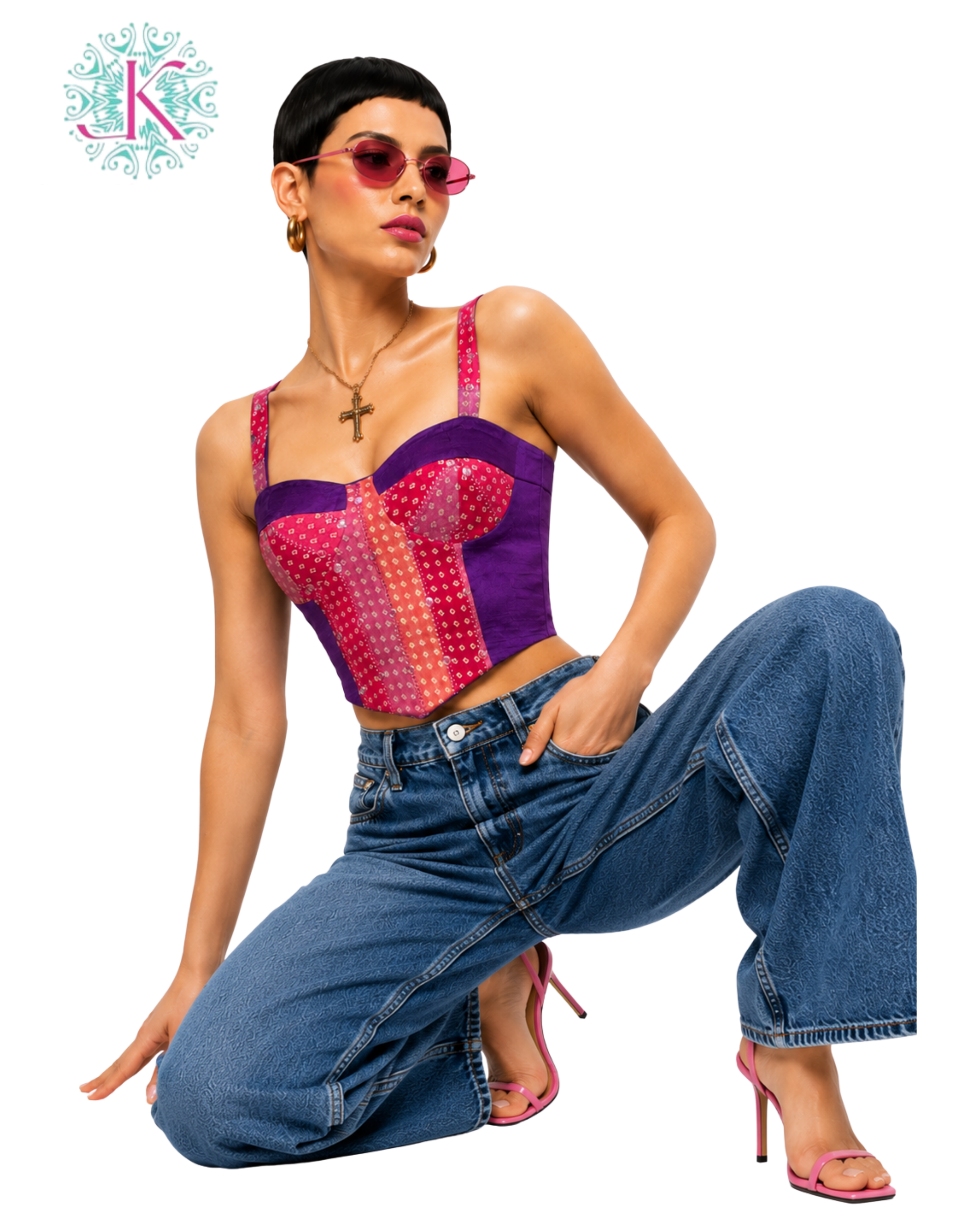 Gulaab Bandhej Corset