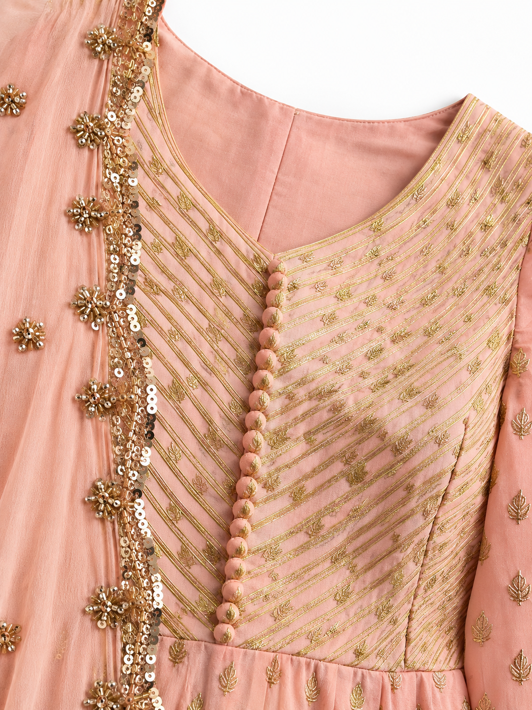Peach Fizz Anarkali