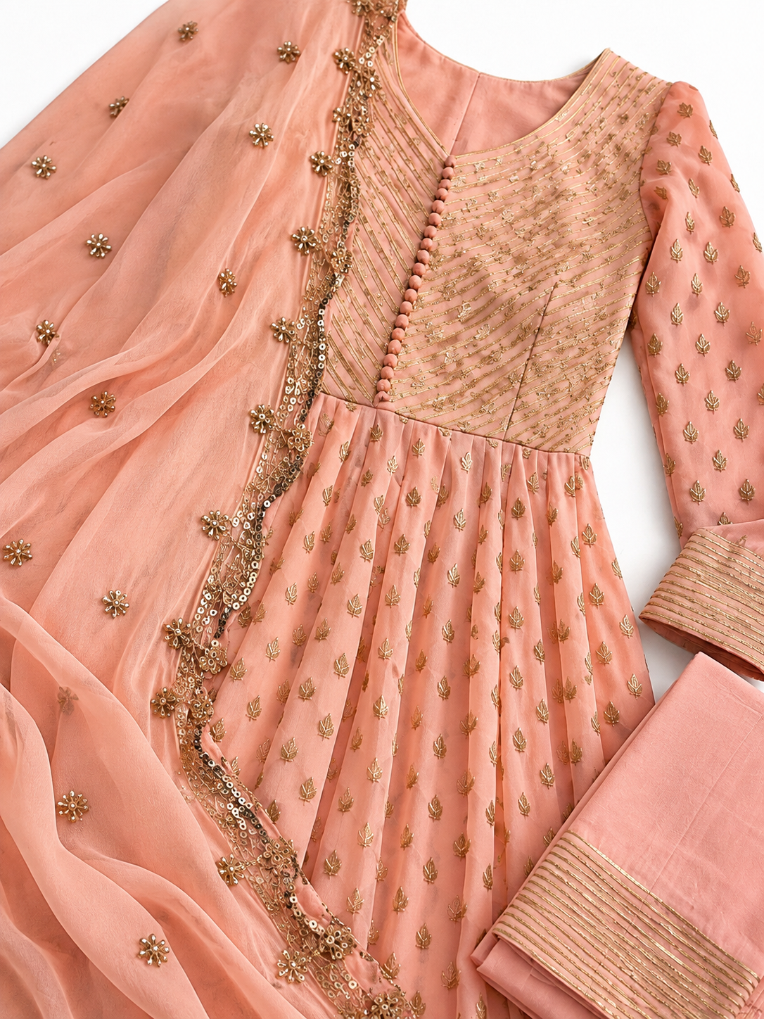 Peach Fizz Anarkali