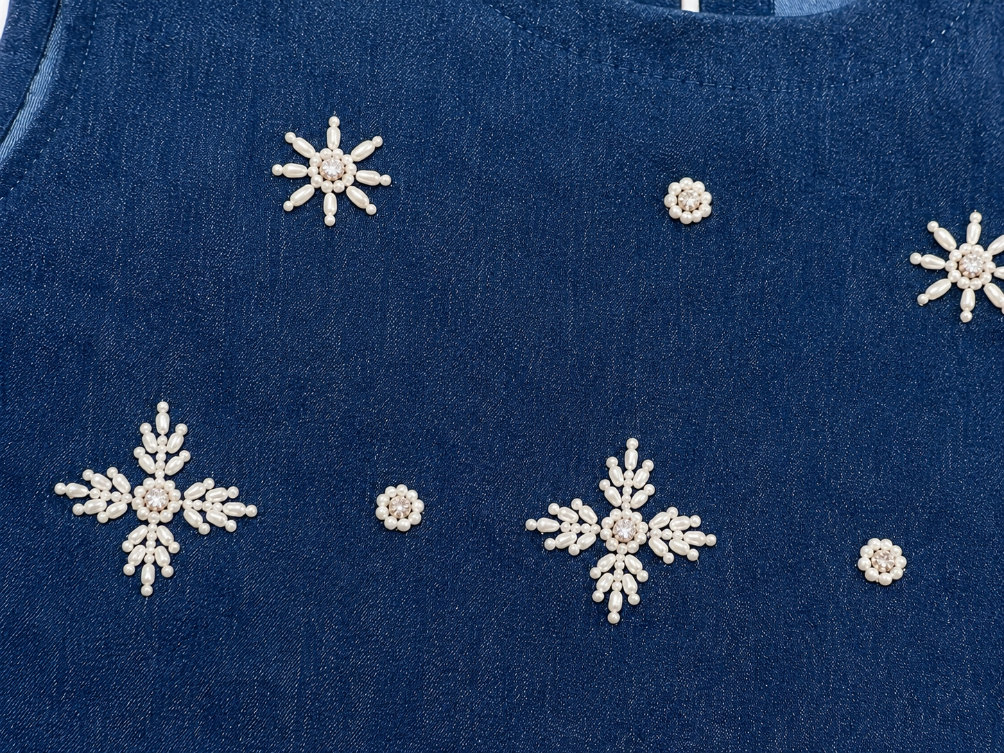 Denim Pearl Set
