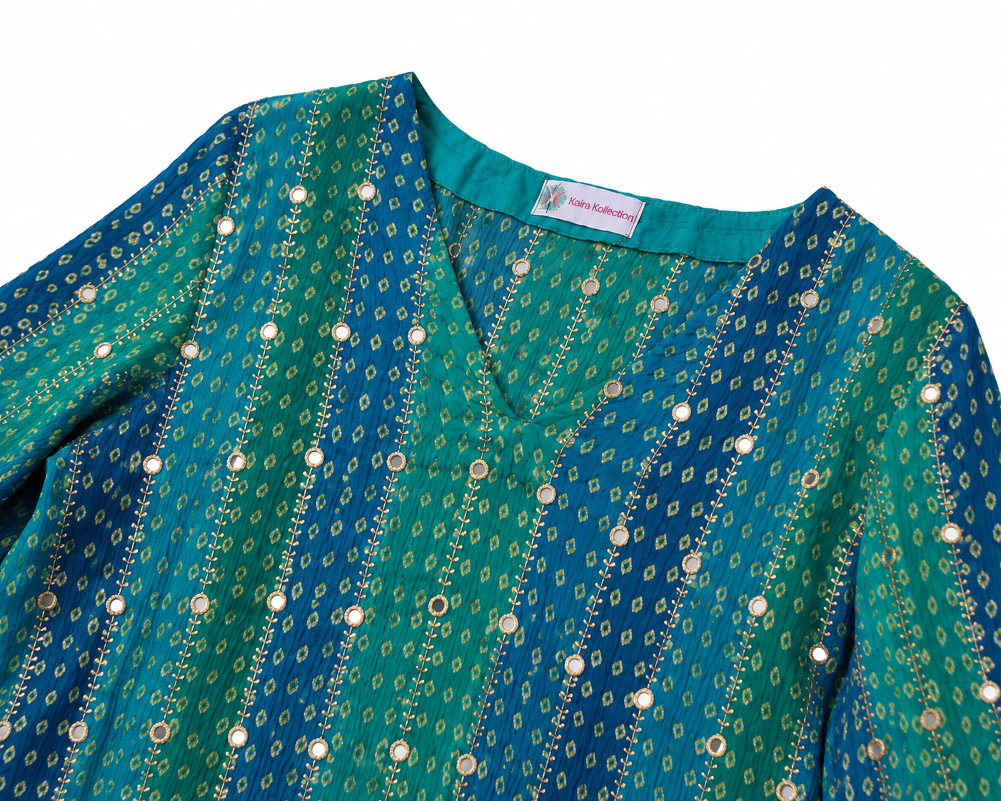 Bandhani Baby Kurti