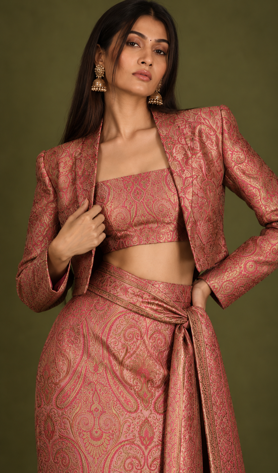 The Gilded Set | Brocade Three-Piece Set
