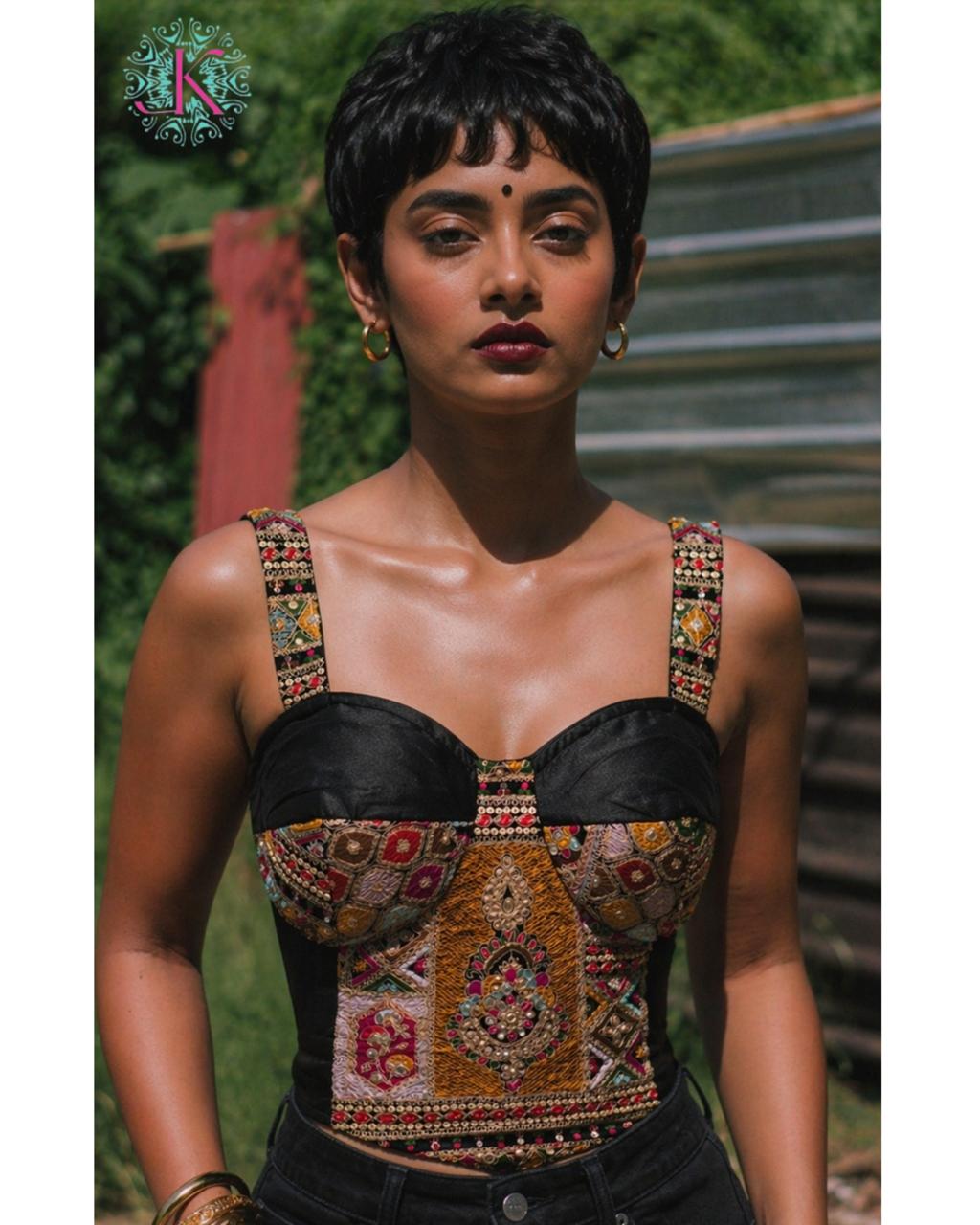 Embroidered Corset
