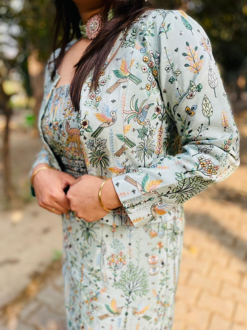 Embroidered 3 Pc Set