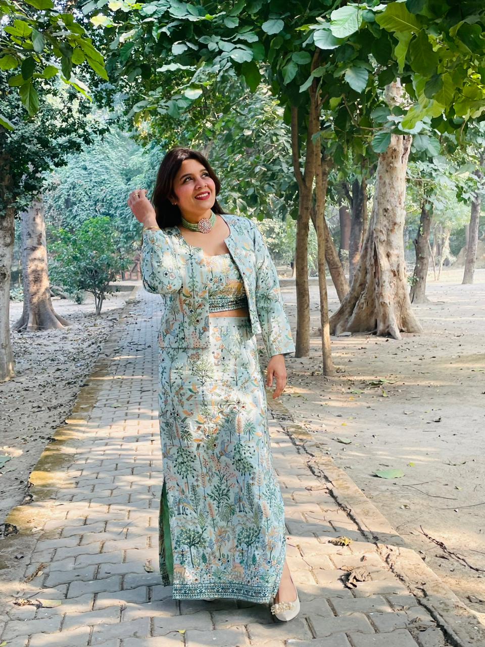 Embroidered 3 Pc Set