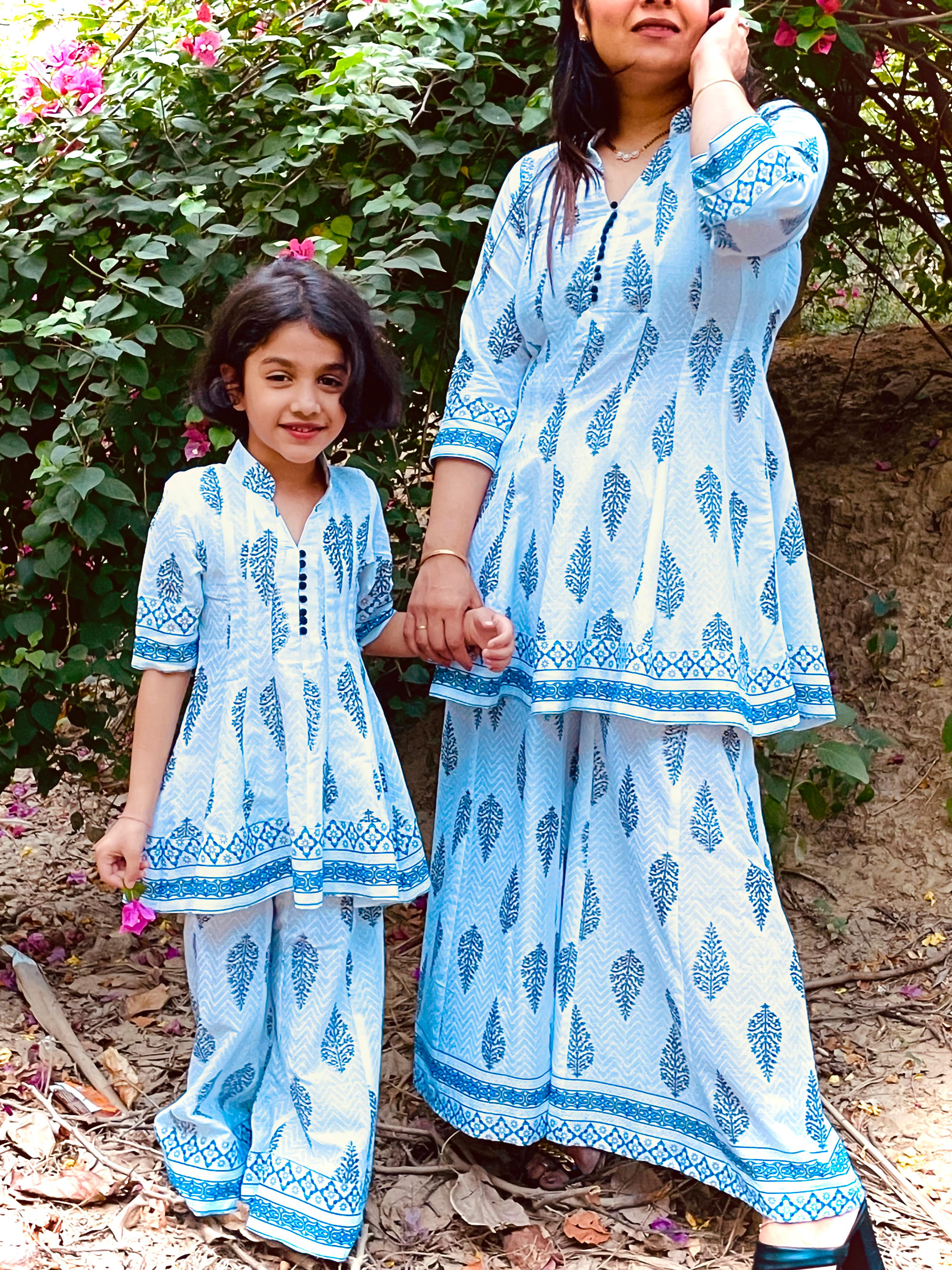 Mother and Daughter Matching Cotton Coord Sets