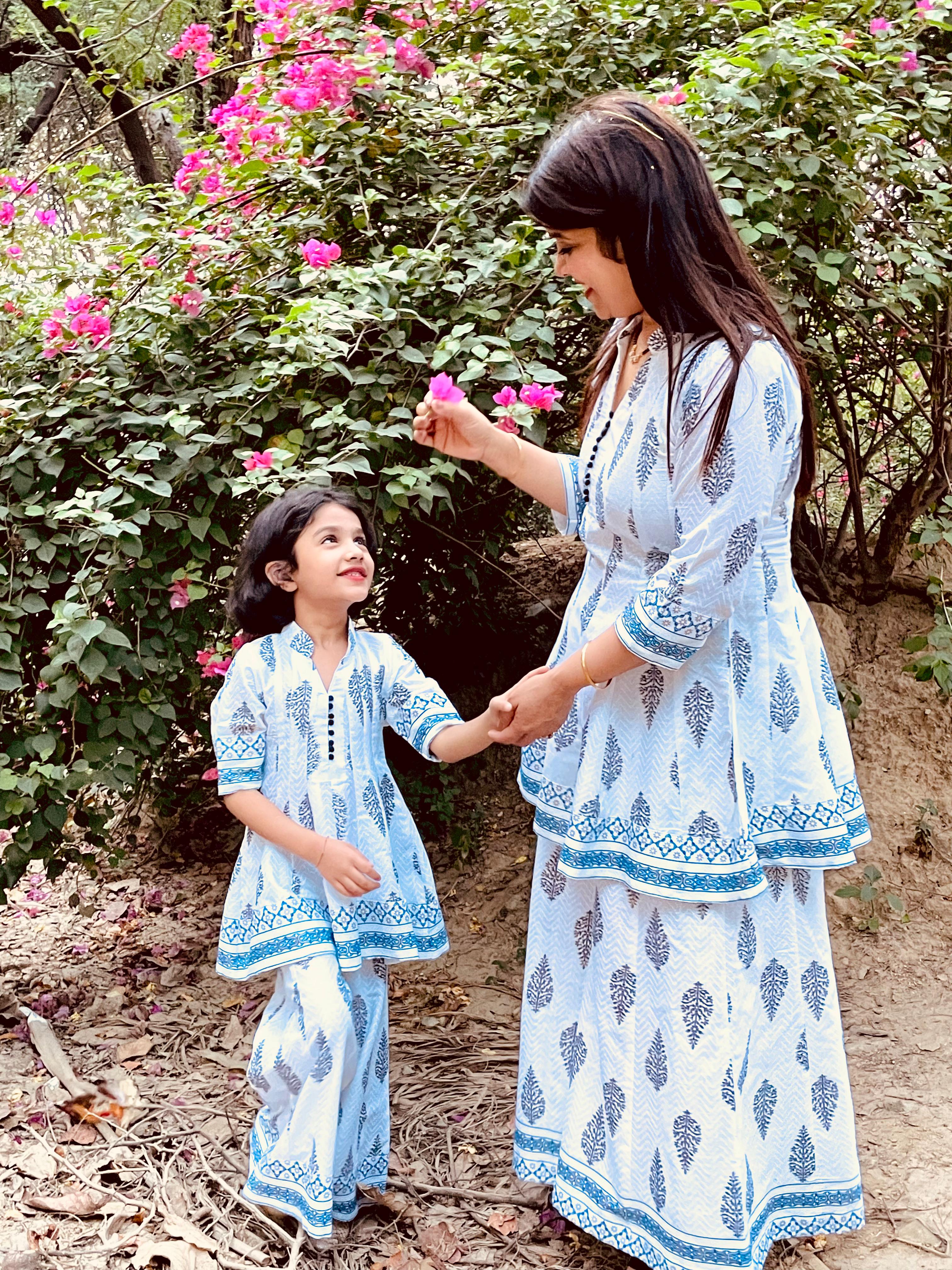 Mother and Daughter Matching Cotton Coord Sets