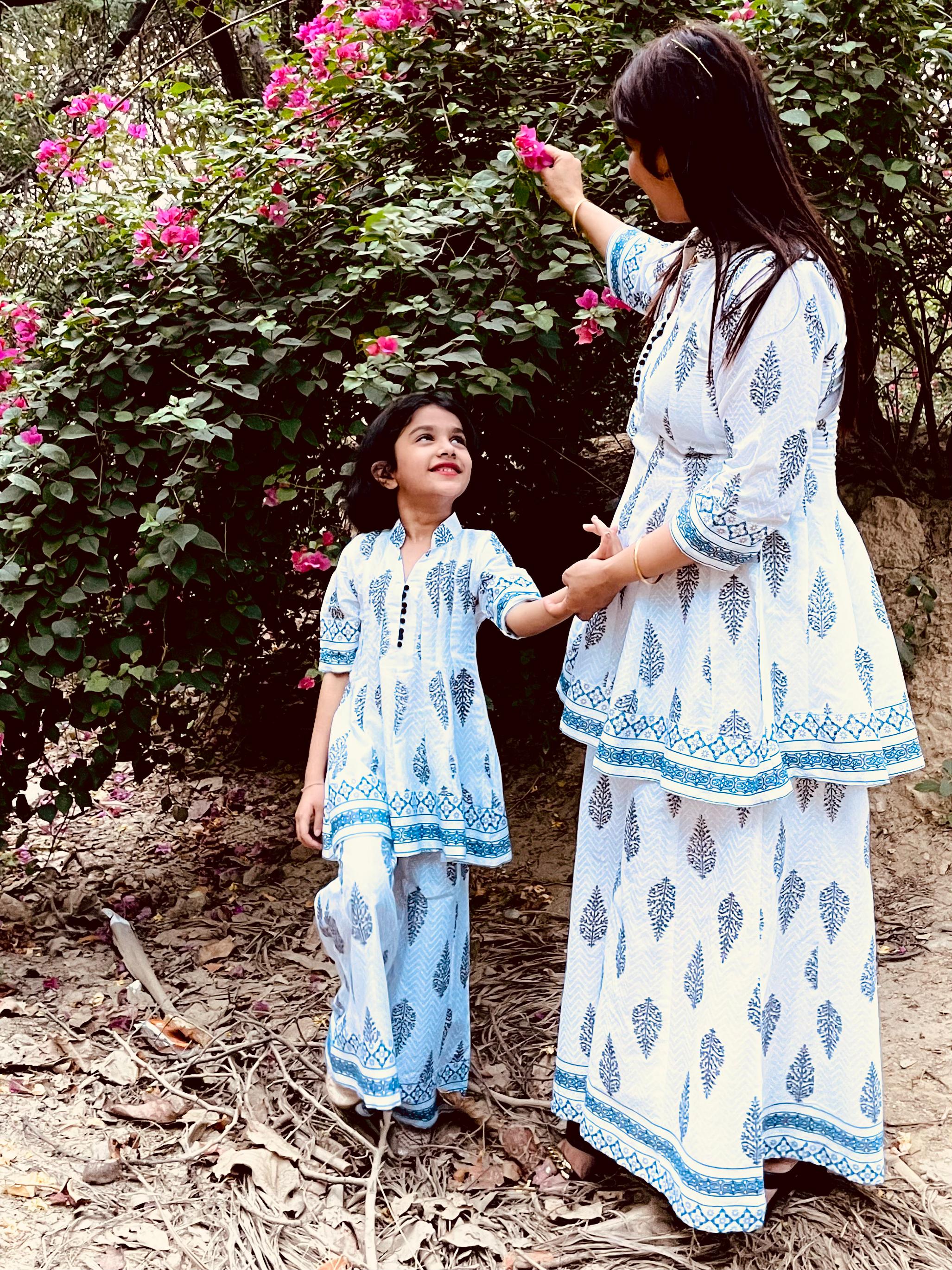 Mother and Daughter Matching Cotton Coord Sets